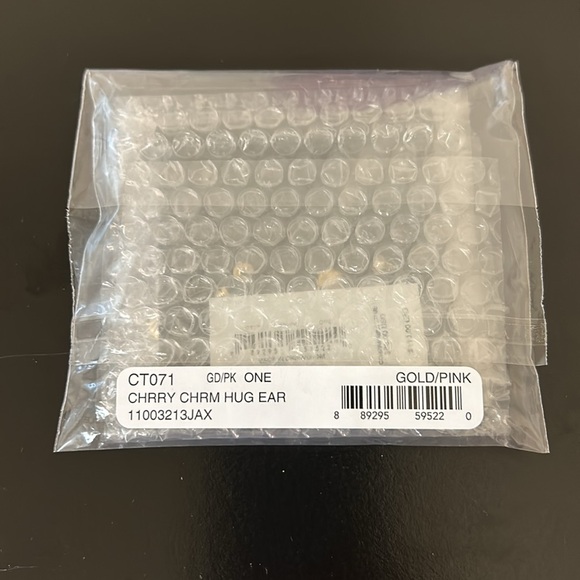 Coach NWT Cherry Charm Huggie Earrings - Picture 4 of 7